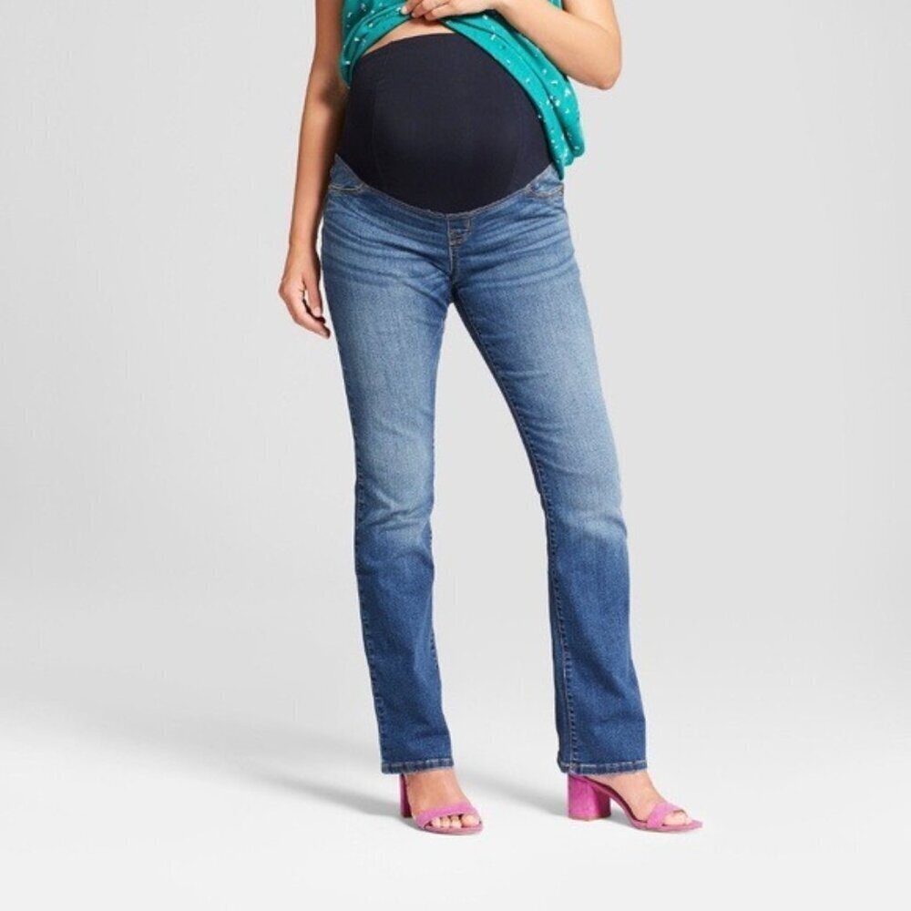 Isabel Over Belly Bootcut Maternity Jeans